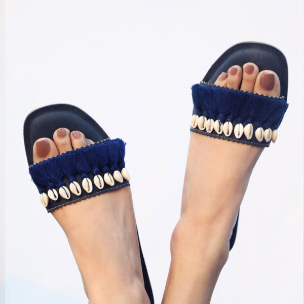 Aqua Shell Sandals
